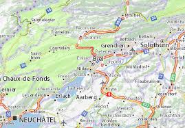 Im zweiten stock der liegenschaft nummer 30 ist ein feuer auf dem balkon ausgebrochen. Michelin Landkarte Biel Stadtplan Biel Viamichelin
