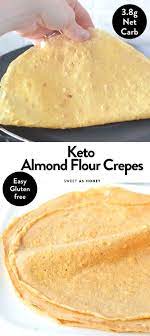 Almond Flour Crepes Low Carb Gluten Free Recipe Low Carb Breakfast Recipes Almond Flour Recipes Low Carb Recipes Dessert