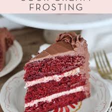 Buttercream frosting, because it's an easy option for those who don't want to go to the trouble of heritage frosting or don't like cream cheese frosting. Red Velvet Cake With Chocolate Sour Cream Frosting With Chocolate Sour Cream Frosting Cake By Courtney