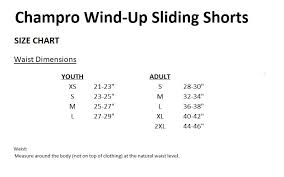Champro Sports Youth Wind Up Baseball Softball Compression Sliding Shorts W Cup
