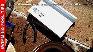Pool supply unlimited carries a variety of pool skimmers, skimmer lids, and pool plumbing kits to best fit your needs. Pool Skimmer Weir Replacement Install Swimquip Spring Loaded Weir Youtube