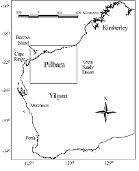 Pilbara Western Australia Map Locality Map Of Western Australia. The Area In The Box Represents The... |  Download Scientific Diagram