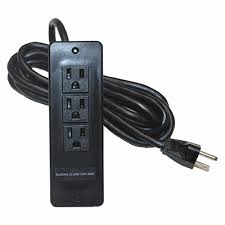 View A Larger Image Of The Audio Visual Furniture Vfi Surface Mounted 3 Outlet 120v Power Bar Black Sf Pb3 Power Bars Mounting 10 Things