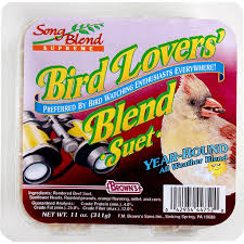 browns song blend suet, bird lover's