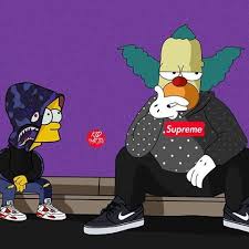Bart (sometimes lisa and the family) reacting to sideshow bob suddenly appearing bartholomew jojo bart simpson (born april 1) is the deuteragonist of the simpsons. Swag Bart Simpson Swag Cool Supreme Wallpapers Novocom Top