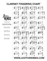 46 Experienced Clarinet Key Chart