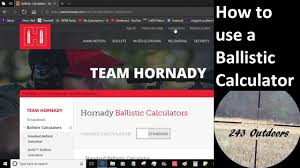 How To Use A Ballistic Calculator