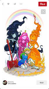 Tree trunks and princess bubblegum. Adventure Time Fanart Finn Princess Bubblegum Marcelline Fire Princess Gender Bent Adventure Time Girls Adventure Time Anime Adventure Time