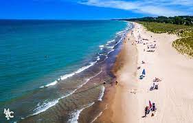 Even with snow, the beach is still beautiful 💛 photo from michigan city, in. Visit Michigan City Laporte The Tourism Website Of Laporte County
