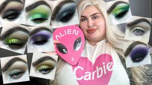 This palette has not been swatched or used and touched at all! 10 Looks 1 Palette Jeffree Star Alien Youtube