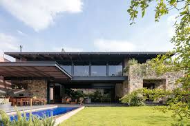 This Contemporary House In Mexico Is Surrounded By Nature Architecture Brick Architecture House Design