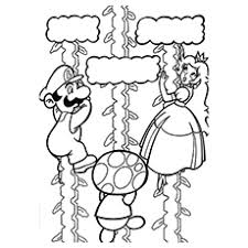 Mario gearing up for his mission: 25 Best Princess Peach Coloring Pages For Your Little Girl