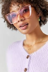 Francesca's Miranda Oversized Cat Eye Sunglasses