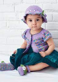 Baby 6 months hat actual measurement of brim circumference: Free Baby Hat Vest And Booties Set Knitting Pattern Allfreeknitting Com