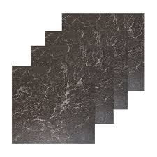 These vinyl tiles are great quality, durable and can withstand the foot traffic that comes with a busy home. Floor Tiles Self Adhesive Vinyl Flooring Kitchen Bathroom Black Marble Effect Ebay