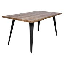 From simple tapers that echo the shaker theme, to the elaborate and ornate turnings that reflect the old world style. Ravenna Dark Brown Modern Rectangular Wood 63 Dining Table W Metal Legs By Leisuremod