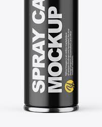 Spray Can Mockup In Can Mockups On Yellow Images Object Mockups