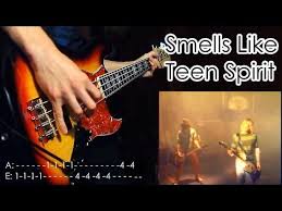 как играть на гитаре Nirvana Smells Like Teen Spirit Nirvana Smells Like Teen Spirit Bass Cover Ver2 With Tabs On Screen Youtube
