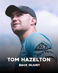 Tom Hazelton has been ruled out again with an ongoing back injury that has  restricted him to just one game this season. Back issues can often have  lingering and intermittent symptoms (pain