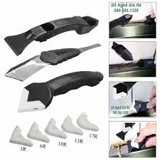 Bộ Dao Cạo Keo Silicon Dụng Cụ Miết Keo Silicon Xây Dựng Kèm 5 Đầu Miết |  Lazada.vn