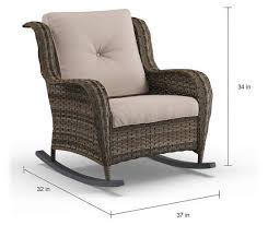 I Found A Oakmont All Weather Wicker Cushioned Patio Rocker Chair At Big Lots For Less Find More At Biglots Com Rocker Chairs Grey Cushions Chair