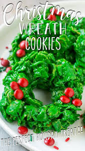 This Recipe For No Bake Christmas Wreath Cookies Has Just Six Ingredients And Can Be Made