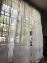 Ikea Lejongap White Curtins Curtains Home And Living Window Treatments