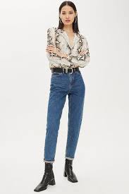 Shop women's topshop mom jeans. Rich Blue Wash Mom Jeans Topshop