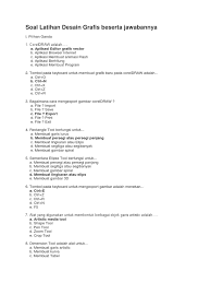 Soal essay desain grafis kelas 10 semester 2. Soal Latihan Desain Grafis Beserta Jawabannya