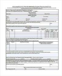Sample Blank Order Templates Di 2020