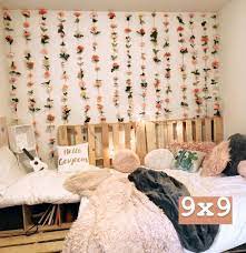 Customizable Hanging Fake Flower Wall For Backdrops And Room Etsy Hanging Flower Wall Bedroom Decor Cute Room Decor