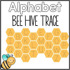 This sorting activity is a great way to develop letter recognition. Alphabet Bee Hive Trace Capital And Lowercase Letters By Simply Learning Life