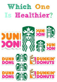 comparing the nutritional value of starbucks and dunkin