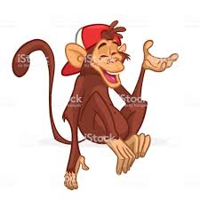 Cute Cartoon Monkey Chimpanzee Wearing Hat Vector Illustration Of A Cartoon Monkey Monkey Art Cartoon