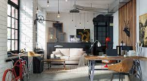 Stylish Exposed Brick Wall Lofts Loft House Design Brick Wall Living Room Loft Style Living