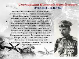 Записи из проекта дорога памяти. O Lyotchikah Velikoj Otechestvennoj Vojny Prezentaciya Onlajn
