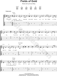 You'll remember me when the west wind moves / upon the fields of barley. Sting Fields Of Gold Guitar Tab In C Major Download Print Sku Mn0064756