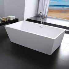 Freistehende design badewanne santino santino quartz. Milo Freistehende Rechteckige Badewanne Mit Insel Design