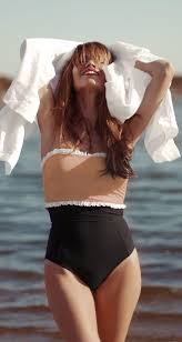 Rose nude bikini and bandeau bra - Alawa Swimwear