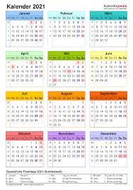 Tinggal pilih dan download aja. Kalender 2021 Zum Ausdrucken Als Pdf 19 Vorlagen Kostenlos