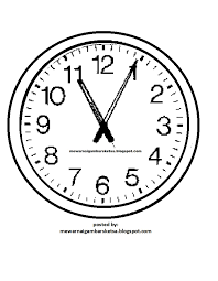 Gambar Mewarnai Jam Dinding