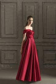 Robe De Soiree Rouge Rubis Classe Pour Mariage Encolure Bardot Persun Fr Long Sleeve Wedding Dress Lace A Line Wedding Dress Cheap Wedding Dress Boho