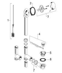 Fabricate and fit drain pipe between trap and costs to prepare the worksite for bathtub drain installation, including costs to protect existing structure(s), finishes, materials and components. American Standard Universal Rotary Drain 1583 Series Bath Drain Series Parts Catalog