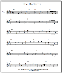 Celtic music for guitar (arr. The Butterfly Sheet Music Free Fiddle Music Sheet Music Violin Sheet Music