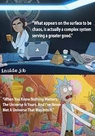 Imagining what kind of philosophical conversation Reagan Ridley and Rick  Sanchez would have. : r/InsideJob