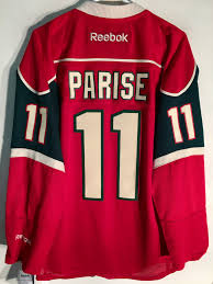 Details About Reebok Premier Nhl Jersey Minnesota Wild Zack Parise Red Sz M