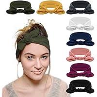 Amazon.com: 32 diademas y accesorios para el cabello para mujer, diademas  con lazo, turbante, diademas de orejas de conejo, bandas elásticas  antideslizantes para el cabello, para entrenamiento, correr, deportes, :  Belleza y
