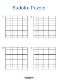 free printable blank sudoku puzzles