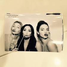 Black And White Photo Booth Kardashians Gigi Hadid On Instagram Better To Celebrate Late Than Never Kendall And Kylie Jenner Kylie Jenner S Kendall And Kylie