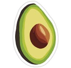Hello Avocado Sticker By Itsmanzar Avocado Stickers Vintage Logo